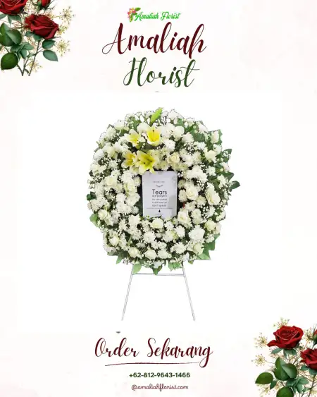 Krans Bunga Duka Mintaragen